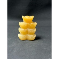 Beige Jade Yuan Small Ornament Size: 8cm Yuhuangshan 1215