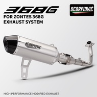 For ZONTES 368 368G 368D 368M 368K 368E Motorcycle Exhaust Full System Modify Manifold Carbon Muffle