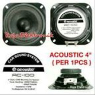 Speaker Woofer 4" in inch Acoustic AC-100 200 Watt Wofer speker spiker