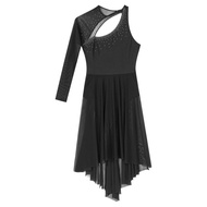Women Lyrical Dance Figure Ice Skating Dress Ballet Gymnastics