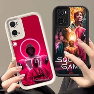 Q-25 Squid Game Black white Case for OPPO A96 A77S A76 A57S A77 A57 A36 K10 Realme 9i