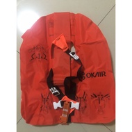 Aircraft Life Jacket Dual Cylinder Red Aircraft Life Jacket Pilot Aviation Life Jacket Without Batt