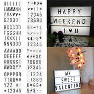 【HW】DIY Black A4 Cinema Light Up Sign LED Letter Lamp Home Wedding Party Decor