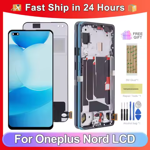 Tested For 1+Nord 5G 6.44 For OnePlus Nord 5G AC2001 AC2003 LCD Display Touch Screen Digitizer Assem