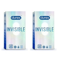 [ Bundle of 2 ] Durex Invisible Extra Thin and Extra Sensitive Condoms 20s Thinnest condom [ DISCREE