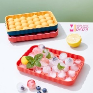Multifunction Ice Cube Maker Round 33 Grid Fridge Ice Ball Maker Dulang Pembuat Ais Batu Ice Cube Tr