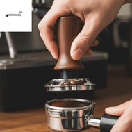 STATIONERYSTUDIO Coffee Tamper, 51/53/58MM Flat/threaded Bottom Coffee Leveler, Self-rebounding Wood