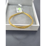 Emas 375 bangle lembut 16cm (G26)