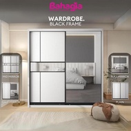 ✨Free Install✨ Bahagia Glimz Wardrobe 5x8/6x8/8x8 Wardrobe Clothes ~ Bedroom ~ Almari ~ 衣橱  -~ 140-1
