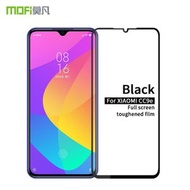 全城熱賣 - 莫凡 金剛 9H 2.5D全屏鋼化玻璃膜 適用於 小米米CC9e / A3（黑色）