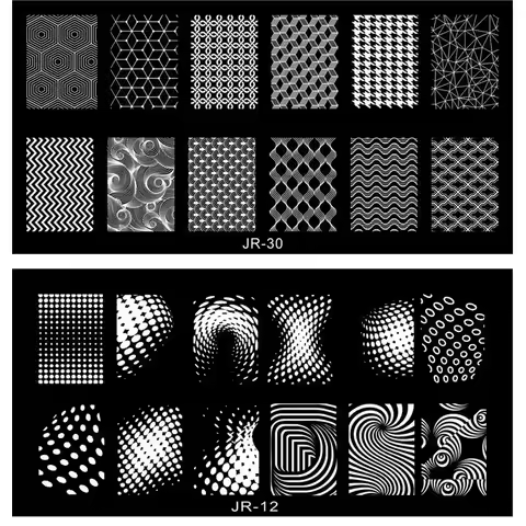1Pc Nail Art Stamp Plate Geometric Line DIY Stamping Image Plate 6*12CM Nail Stamping Plate Stainles