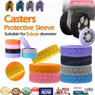 Luggage Wheels Protector Silicone Wheels Caster Shoes Travel Luggage Suitcase Reduce Noise Wheels Co