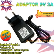 Mall DC Adapter 9V 2A Pure Switching Adapter Power Supply Charger 9 Volt 2 Ampere 55mm x 25mm DC Jac