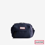 HUNTER橡膠感防水迷你斜背包/ 藏青藍