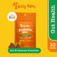 Zesty Paws Probiotic Bites for Dogs Gut Health - Pumpkin Flavor (10/20/30 Soft Chews) (EXP:06 2026)