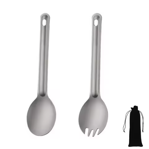 Titanium Camping Spork Spoon Portable Lightweight Outdoor Utensil for Picnic Camping Hiking Camping 
