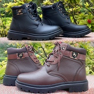 [Hỗ trợ ship] Giày cao cổ nam Kazoo Garden GDB Da Bò Thật - Boot Nam Cao Cổ Da Thật Dây Buộc