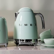 【SMEG】義大利控溫式大容量1.7L電熱水壺-粉綠色
