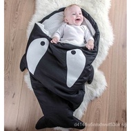 Autumn and Winter Thickened Cotton Baby Shark Sleeping Bag Baby Baby Sleeping Bag Baby Anti-Kick Quilt