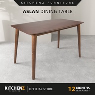 KitchenZ Sabah Aslan Solid Wood Dining Table with Rounded Corner-HMZ-FN-DT-Aslan