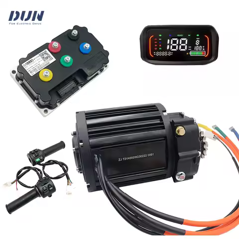 QS138 90H 4KW V3 110kmh PMSM Motor with Fardriver ND72530 and N7 N1S LCD Speedometer T08Throttle