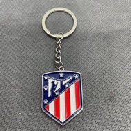 Soccer Badge Metal Atletico Madrid Keychain