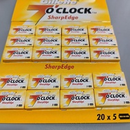 Yellow 7: 7 o clock Blade Whole Pack 100 Pieces Pack