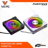 Phanteks D30 120MM DRGB PWM FAN 30 mm Thick and Air-Powered Fan Blades, PWM Silent Fan, Support Moth
