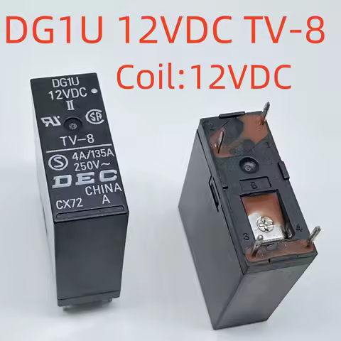 New DG1U 5VDC-0.25W-3A; 12VDC-4A; TYPE DG1U 12VDC-8A; 12VDC-16A; 24VDC-10A; (36FA-5V/12V/24V) Relay 