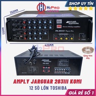 Amply Karaoke Jarguar 203III Komi 12 Sò 480W-Tặng 10M Dây Amply Jarguar 203III Liên Doanh Tải 2 Cặp