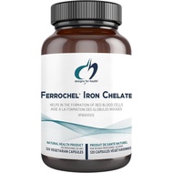 Designs for Health Ferrochel Iron Chelate - Iron Bisglycinate Supplement (120 Capsules)