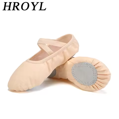 Better Quality Girls Women Ballet Slippers Stretch Cloth Soft Ballet Dance Shoes Adult Split Sole Gy