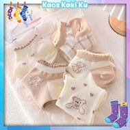Women's Socks Love And Bear Pattern Short Socks Girls Socks Japanese Fashion Import 3K 777