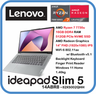 Lenovo - [8核心文書機款] IdeaPad Slim 5 14ABR8 ( AMD Ryzen 7730U/ 16GB RAM/ 14" FHD IPS ) 手提電腦