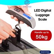 Digital LED Luggage Scale 50KG Capacity Portable Travel Hanging Weight Hand Scales Timbang Berat Beg