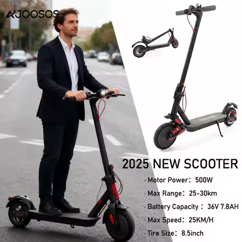 2025 New Electric Scooter X-MI Adults 500W Power Electric Scooter with Dual Shock Absorption Light W