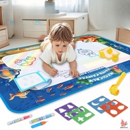 Magic Water Drawing Rug 100x150cm - 3 Pens   8 Stamps Educational Toy for Kids