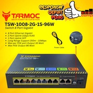Tarmoc TSW-1008-2G-1S-96W, 8 Port Gigabit POE 802.3af/at POE Switch 96W