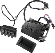 X AUTOHAUX 1 Set Rocker Switch Box Warning Lights 4-Gang Controller Panel for Ford F250 F350 F450 F5