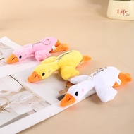 Fashion Versatile Cute Duck Design Plush Keychain Pendant Doll Creative 3 Colors Goose Z7q0