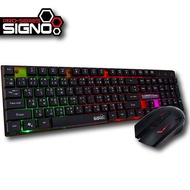 SIGNO Pro-Series KB-712+GM-112 SUNDAZE Illuminated Keyboard &amp; Mouse Combo