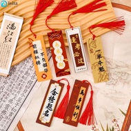 ISITA Acrylic Tassel Bookmark, Antique Retro Inspirational Text Bookmark, Graduation Season Small Gift Creative Chinese Style Portable Book Page Marker Students