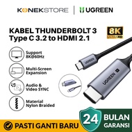 UGREEN Thunderbolt Cable 3 USB Type C 3.2 To HDMI 2.1 HDR 8K@60Hz For iphone 17 16 15 Pro Max Macboo