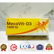 Vitamin D3 1000IU MecoVit D3 1 Box Contains 30 Tablets (Equivalent To Prove D3 1000IU) ORI BPOM