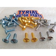 🆗 SKRU COVERSET M5 SCREW BODY COVER GOLD BLUE SILVER CHROME