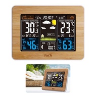 Weather Station Temperature Sensor Wireless Indoor Outdoor Sensor Hygrometer Alarm Clock Barometer F
