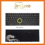 LAPTOP KEYBOARD FOR H.P EliteBook 840 G6 840 G5 BLACK SILVER FRAME WITH BACKLIT & WITHOUT MICE