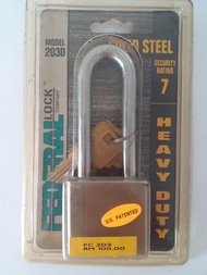 Federal Lock Model 203D 9.5mm x 76mm Federal Solid Steel Pad Lock Federal 203D型, 9.5mm x 76mm实心钢制挂锁锁