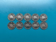 香港 壹圓 1元 1997年 One Dollar 回歸紀念幣 麒麟 10個 coins 硬幣 錢幣
