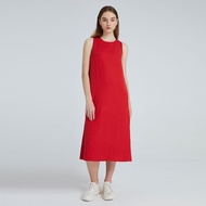 Salient Label Odette Dress in Crimson Red Minimalist